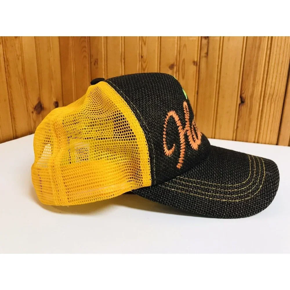Hawaii Brown Orange Snapback Trucker Hat